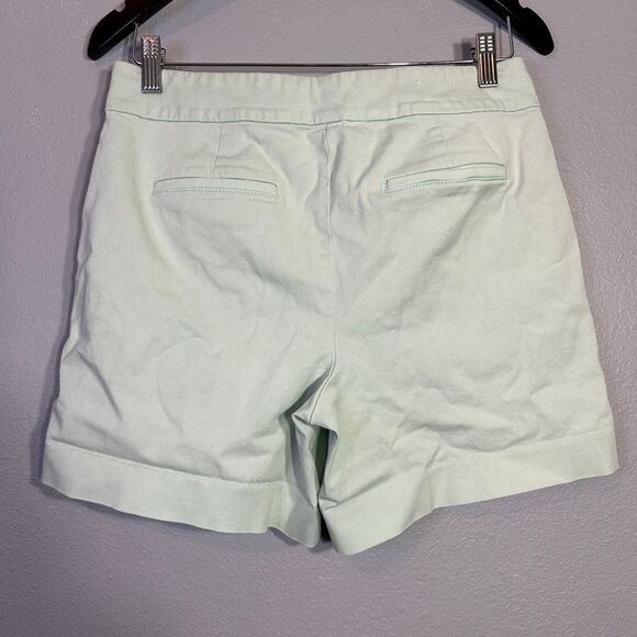 LOFT The Riviera Mint Green Chino Shorts Classic Summer Casual Size 4 - Picture 2 of 7